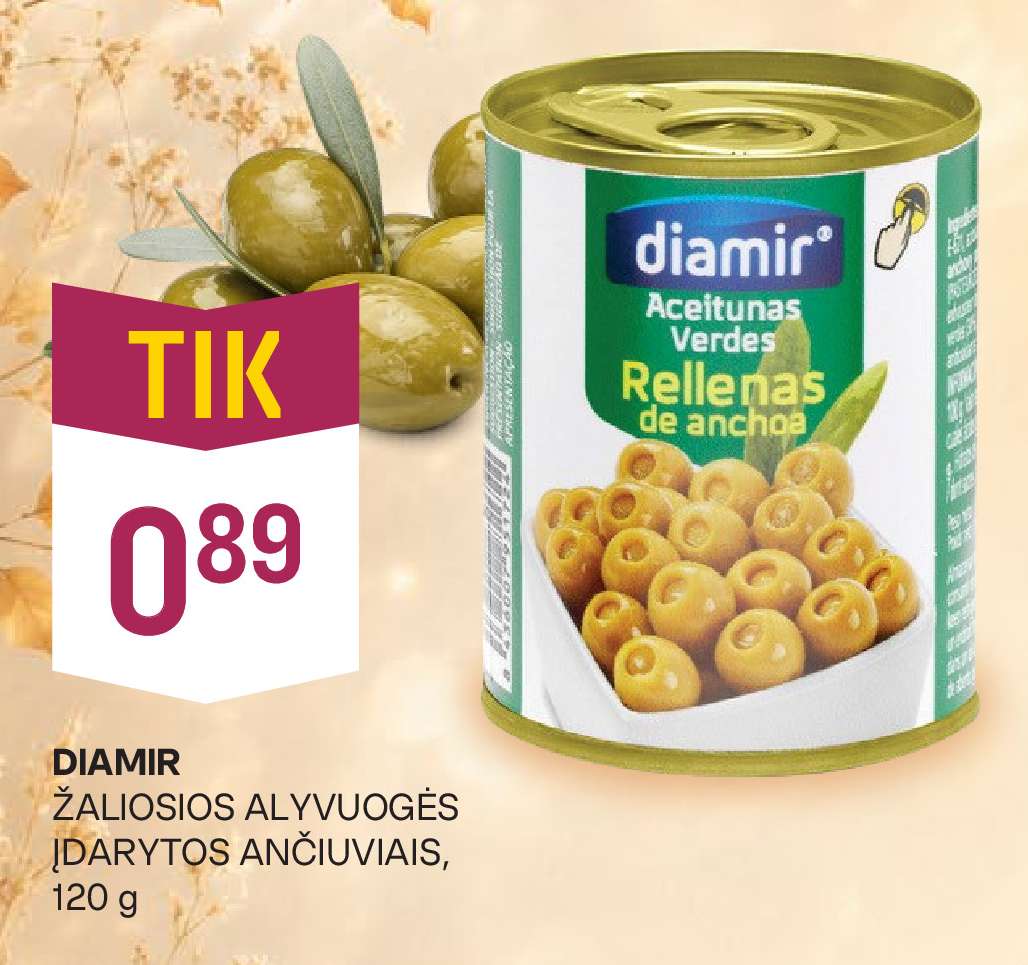 DIAMIR ŽALIOSIOS ALYVUOGĖS ĮDARYTOS ANČIUVIAIS, 120 g