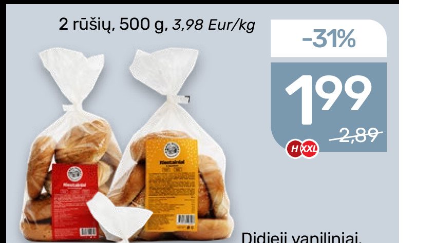 Didieji vaniliniai, 500 g