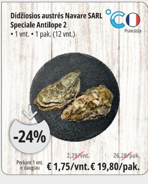 Didžiosios austrės Navare SARL Speciale Antilope 2