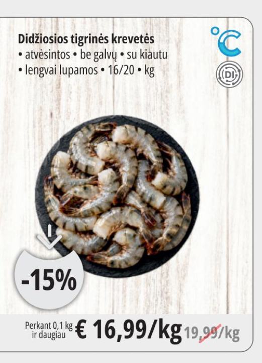 Didžiosios tigrinės krevetės