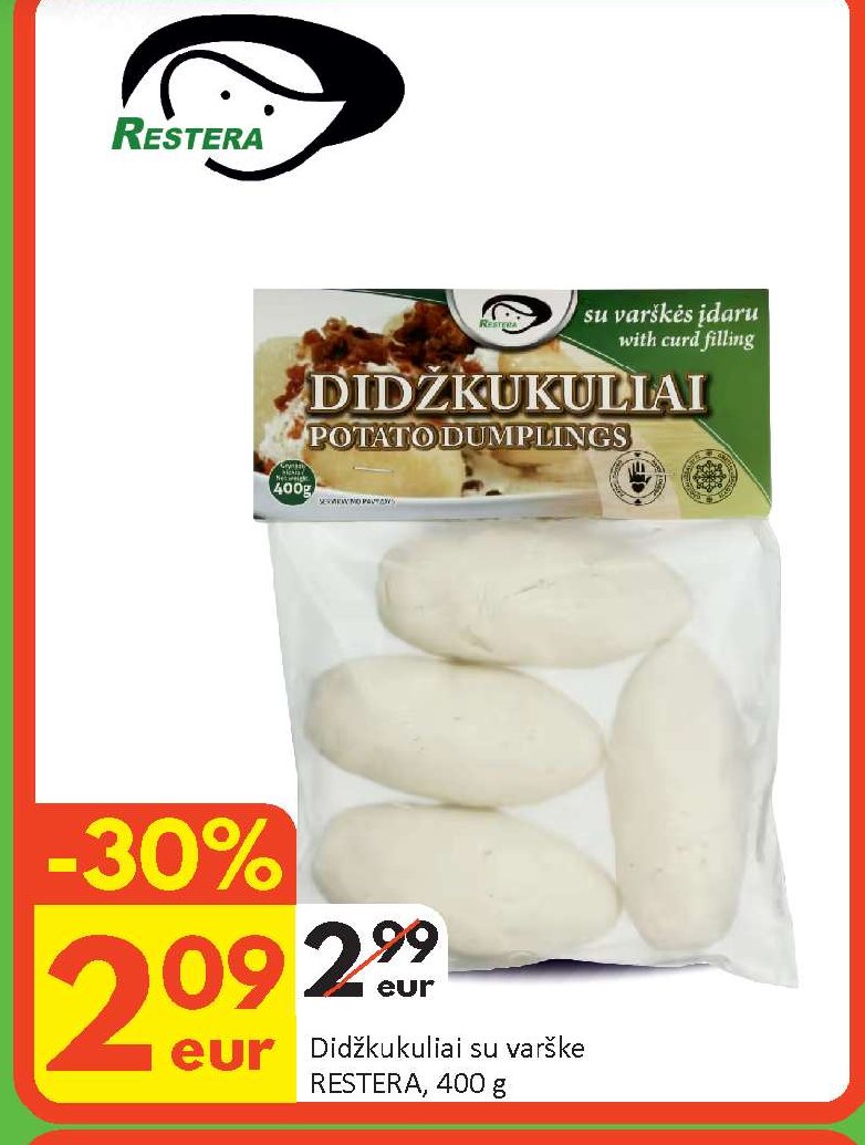 Didžkukulių su varške, 400 g