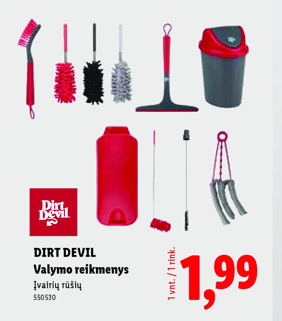 DIRT DEVIL Valymo reikmenys