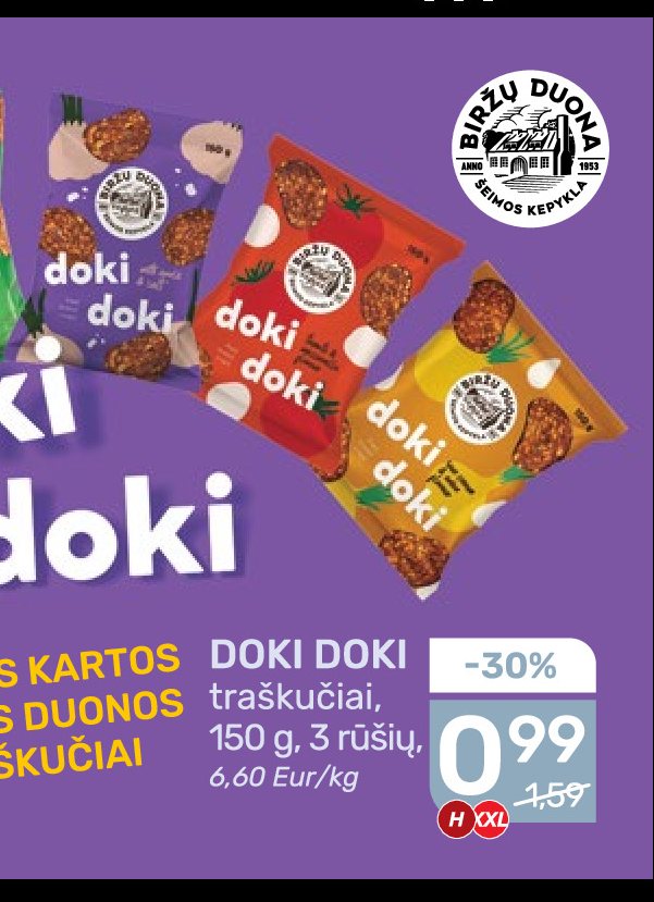 DOKI DOKI traškučiai, 150 g