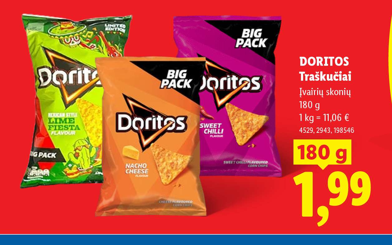 DORITOS Traškučiai, 180 g