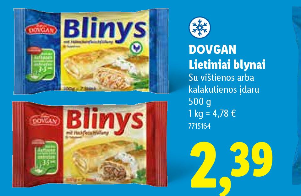 DOVGAN Lietiniai blynai, 500 g