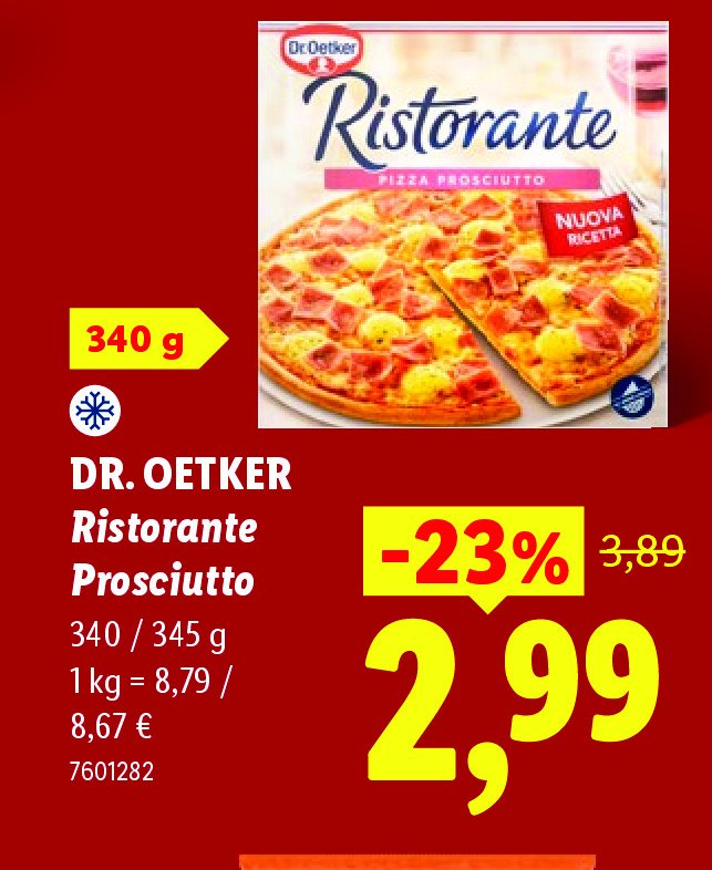 DR. OETKER Ristorante Prosciutto, 345 g