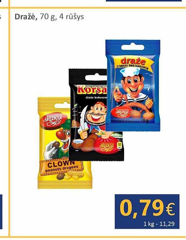 Dražė, 70 g