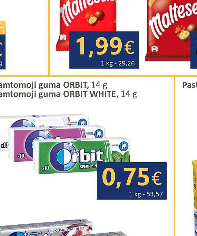 Dražė MALTESERS, 68 g