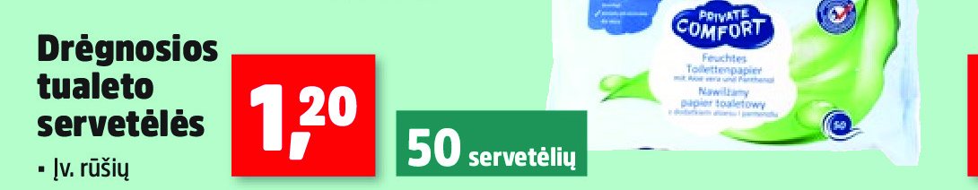 Drėgnosios tualeto servetėlės