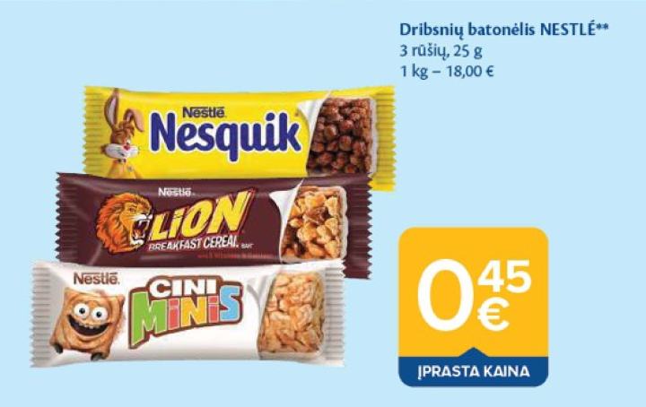Dribsnių batonėlis NESTLÉ, 25 g