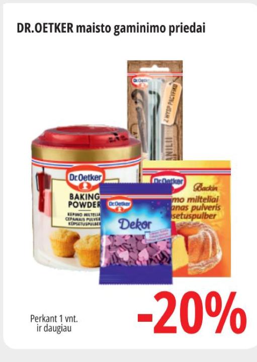 DR.OETKER maisto gaminimo priedai