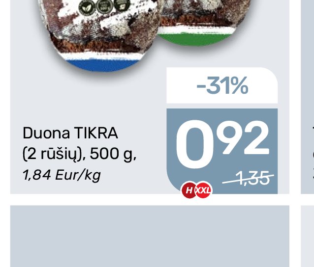 Duona TIKRA, 500 g