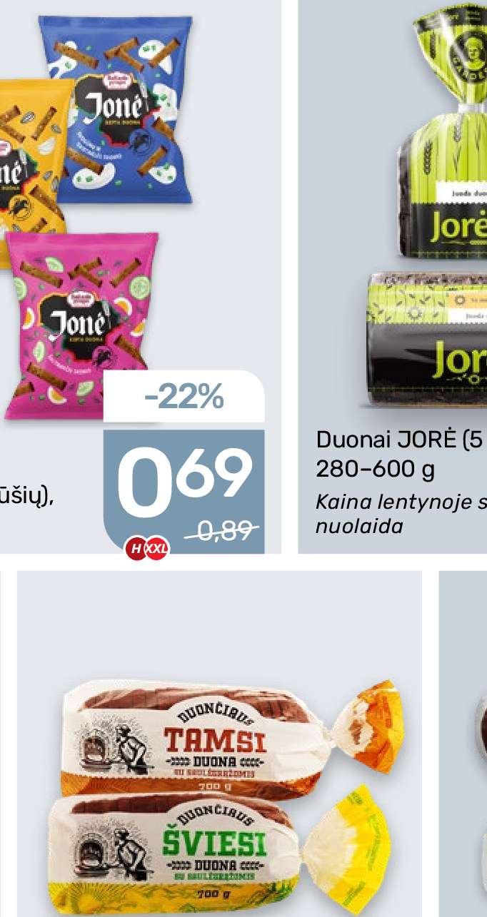 Duonai JORĖ, 600 g