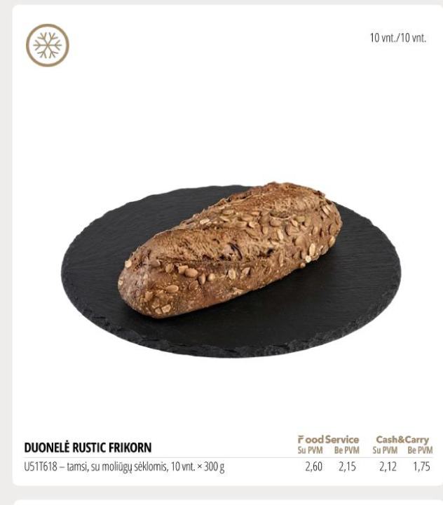 DUONELĖ RUSTIC FRIKORN, 10 vnt