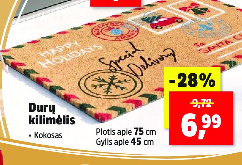 Durų kilimėlis, 75 cm