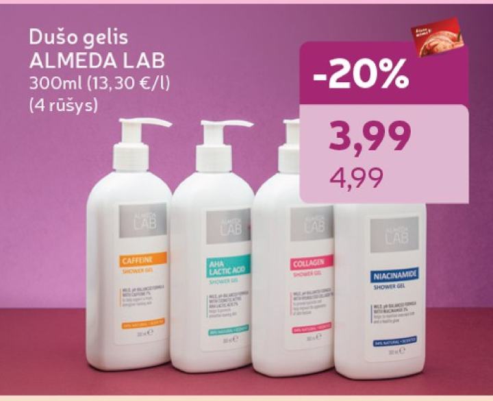 Dušo gelis ALMEDA LAB, 300 ml