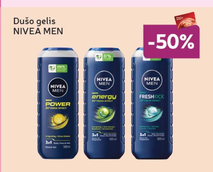 Dušo gelis NIVEA MEN