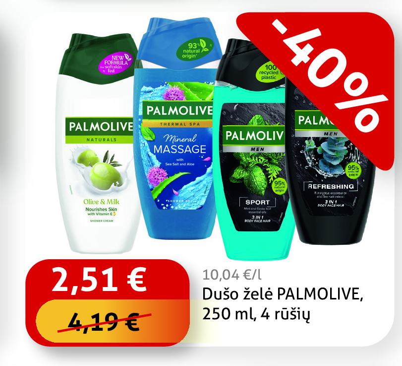 Dušo želė PALMOLIVE, 250 ml