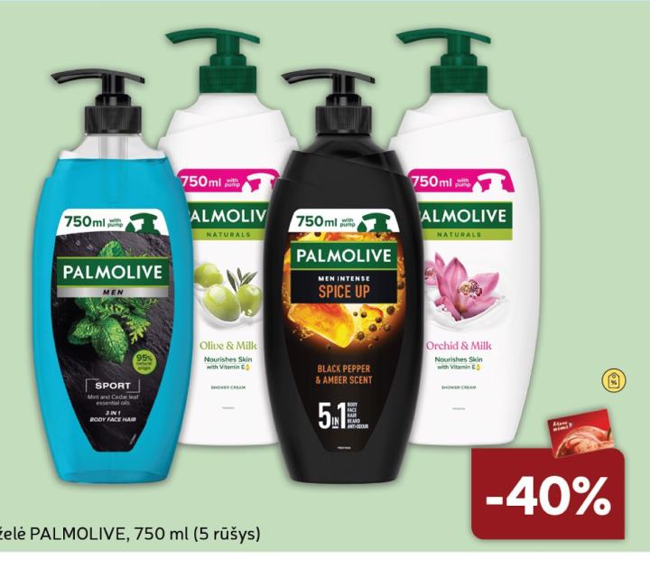 Dušo želė PALMOLIVE, 750 ml