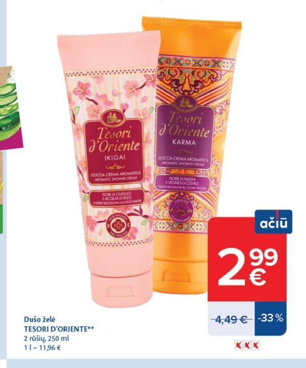 Dušo želė TESORI D'ORIENTE, 250 ml