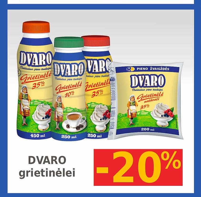 DVARO grietinėlei