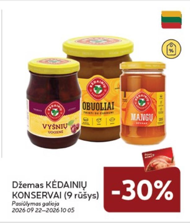 Džemas KĖDAINIŲ KONSERVAI