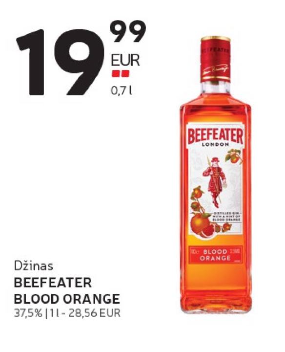 Džinas BEEFEATER BLOOD ORANGE, 0.7 l