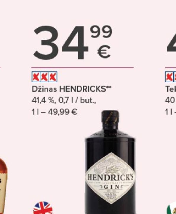 Džinas HENDRICKS, 0.7 l