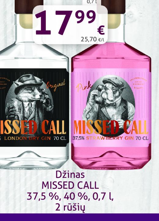 Džinas MISSED CALL, 0.7 l