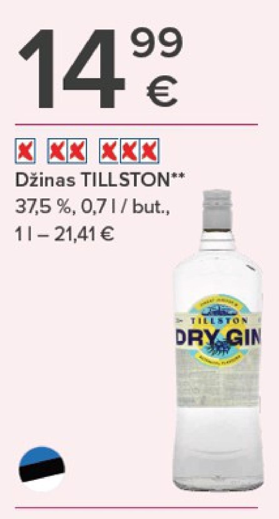 Džinas TILLSTON, 0.7 l