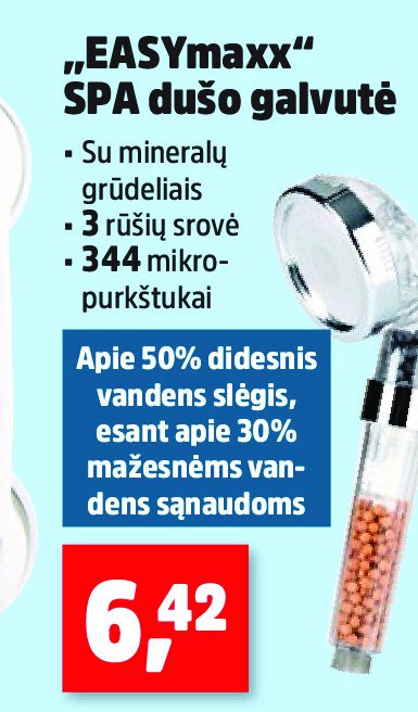 „EASYmaxx“ SPA dušo galvutė
