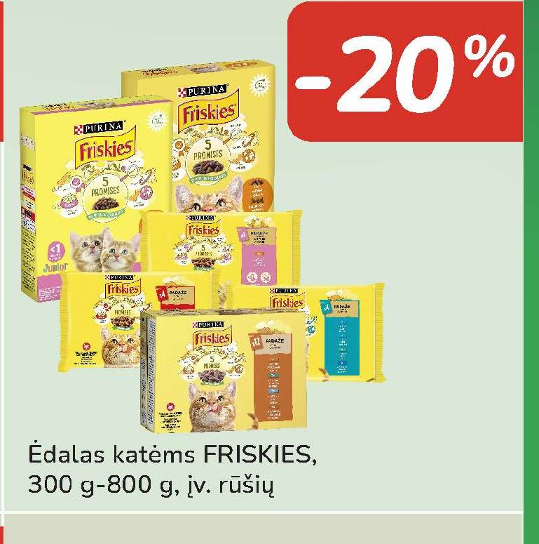 Ėdalas katėms FRISKIES, 300 g-800 g