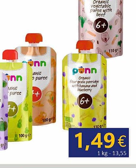 Ekologiška daržovių tyrelė su jautiena, 110 g