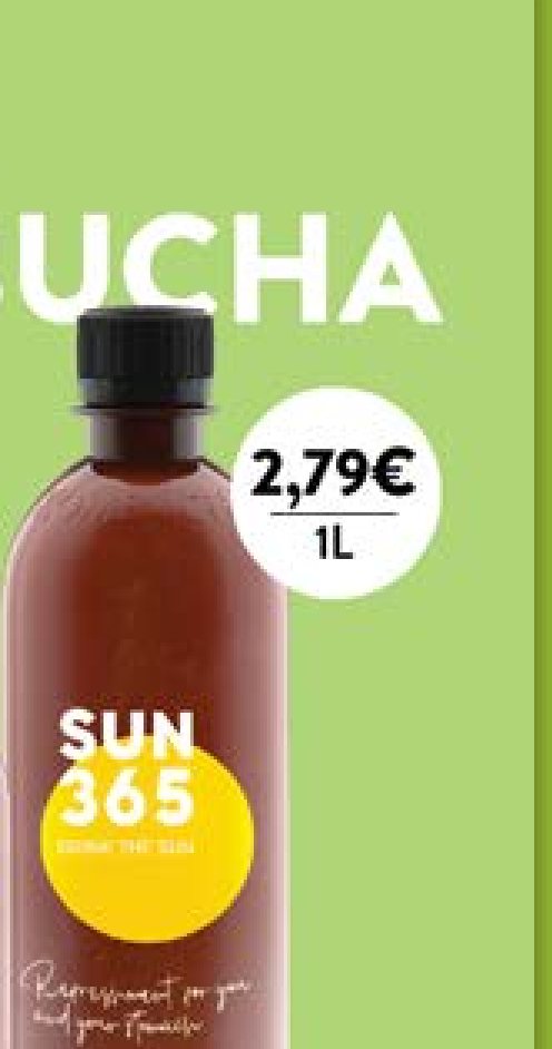 EKOLOGIŠKA KOMBUČA SUN365, 1 l
