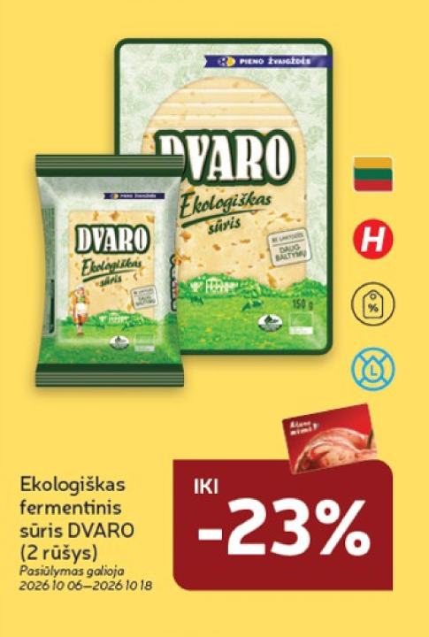 Ekologiškas fermentinis sūris DVARO