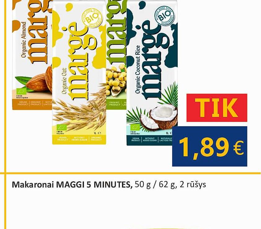 Ekologiškas gėrimas MARGĖ, 1 l