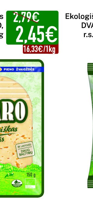 Ekologiškas sūris DVARO, 150 g