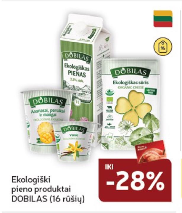 Ekologiški pieno produktai DOBILAS