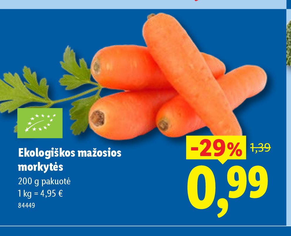 Ekologiškos mažosios morkytės, 200 g