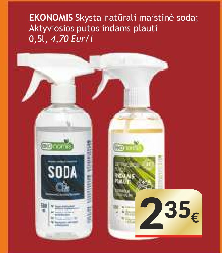 EKONOMIS Skysta natūrali maistinė soda, 0.5 l
