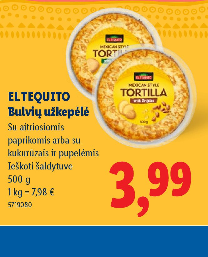 EL TEQUITO Bulvių užkepėlė, 500 g