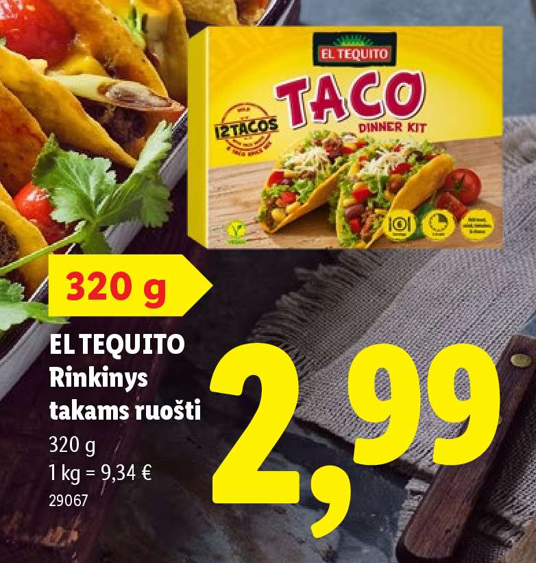 EL TEQUITO Rinkinys takams ruošti, 320 g