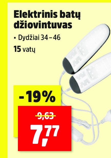 Elektrinis batų džiovintuvas