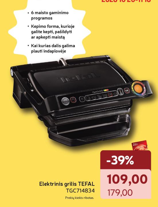 Elektrinis grilis TEFAL TGC714834