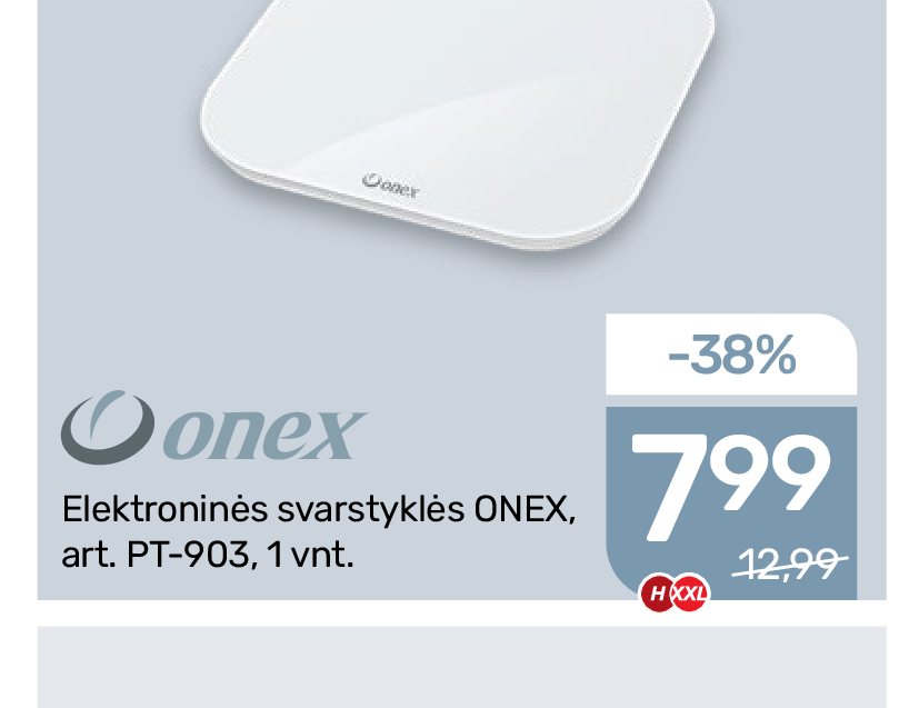 Elektroninės svarstyklės ONEX, 1 vnt