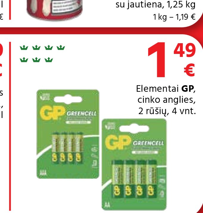 Elementai GP, 4 vnt