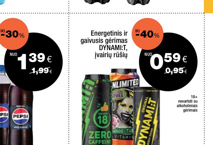 Energetinis ir gaivusis gėrimas DYNAMIT