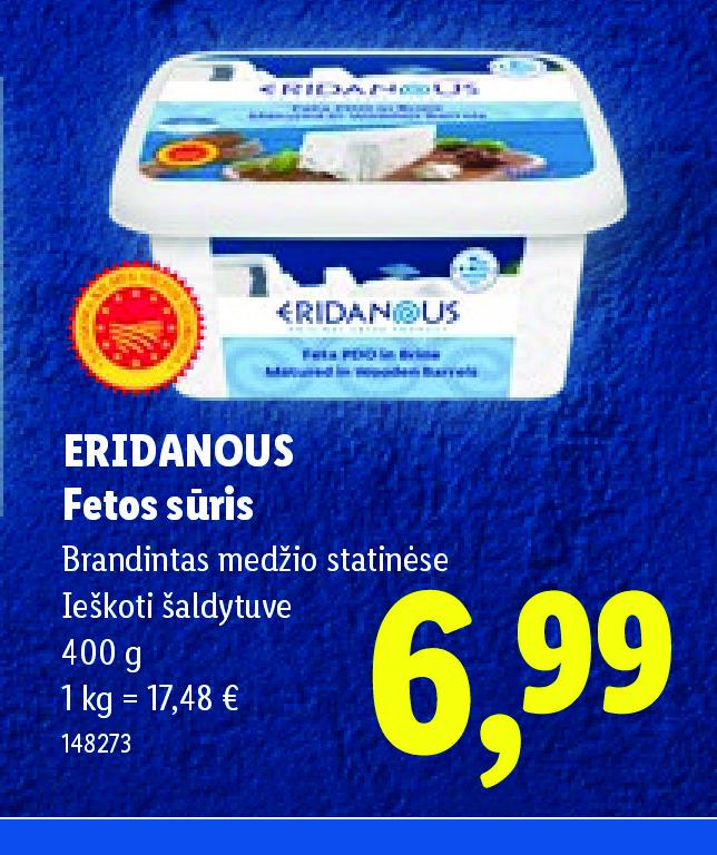 ERIDANOUS Fetos sūris, 400 g