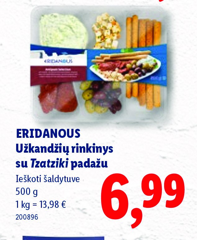 ERIDANOUS Užkandžių rinkinys su Tzatziki padažu, 500 g