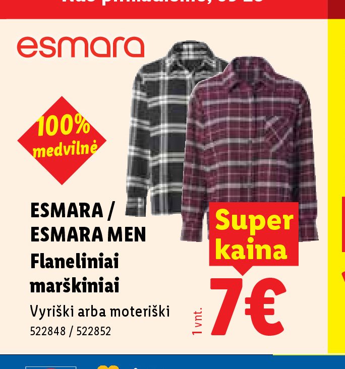 ESMARA / ESMARA MEN Flaneliniai marškiniai